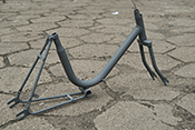 rama + widelec rower Pinio zapodkładowane